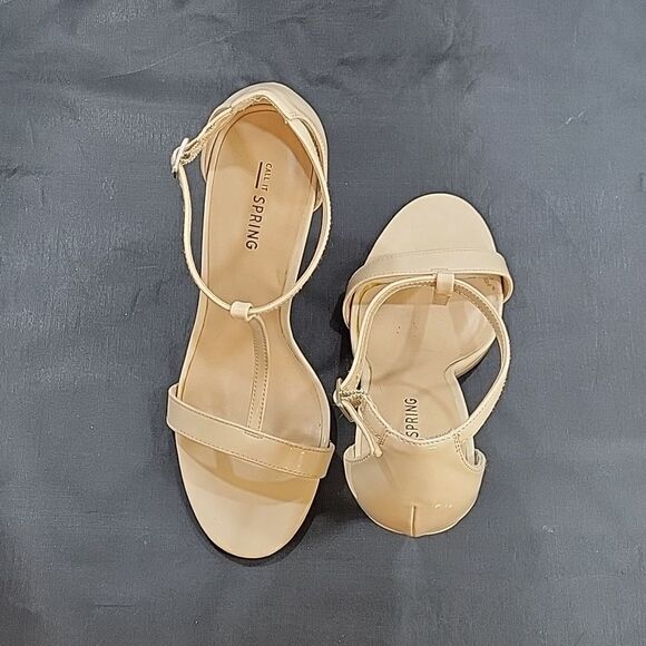 CALL IT SPRING WOMEN'S ANKLE STRAP STILETTOS OPEN ROUND TOE HEELED SANDALS - Picture 5 of 14